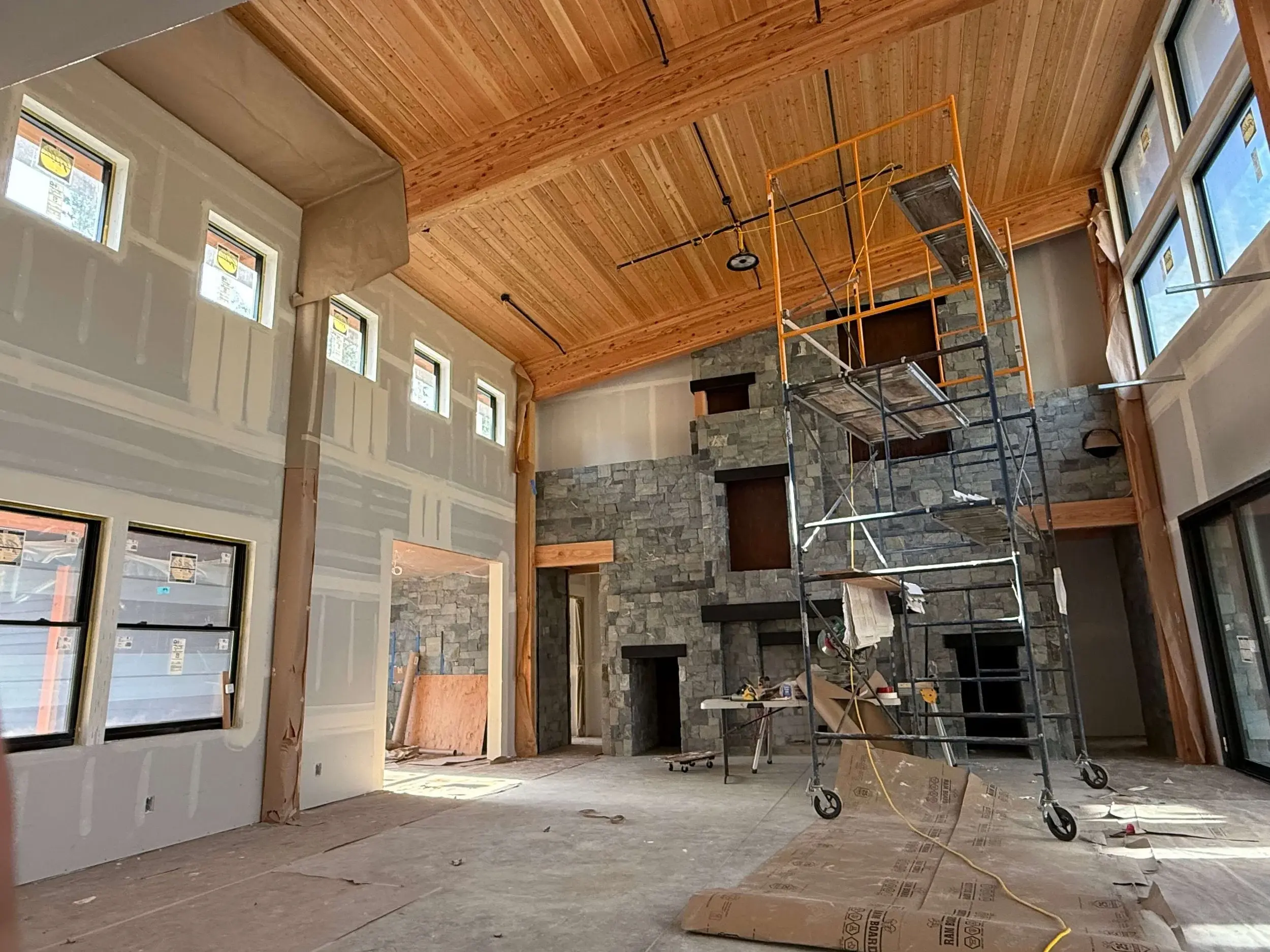 Casa de Santa Rita durante la preparación de sus interiores